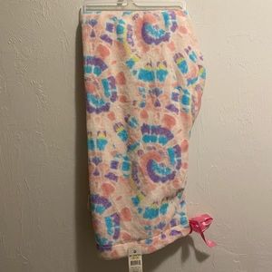 Women’s Tie Dye Fuzzy Sleeping Pants Size 2XL